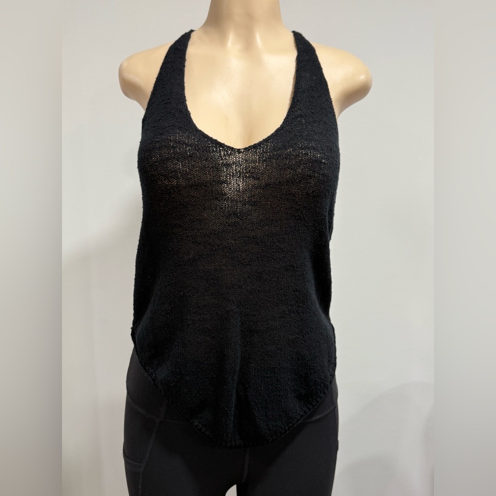 Free People Black Tank Top  Size Small